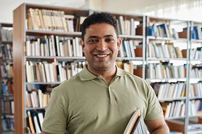 adult patient smiling in public with confidence