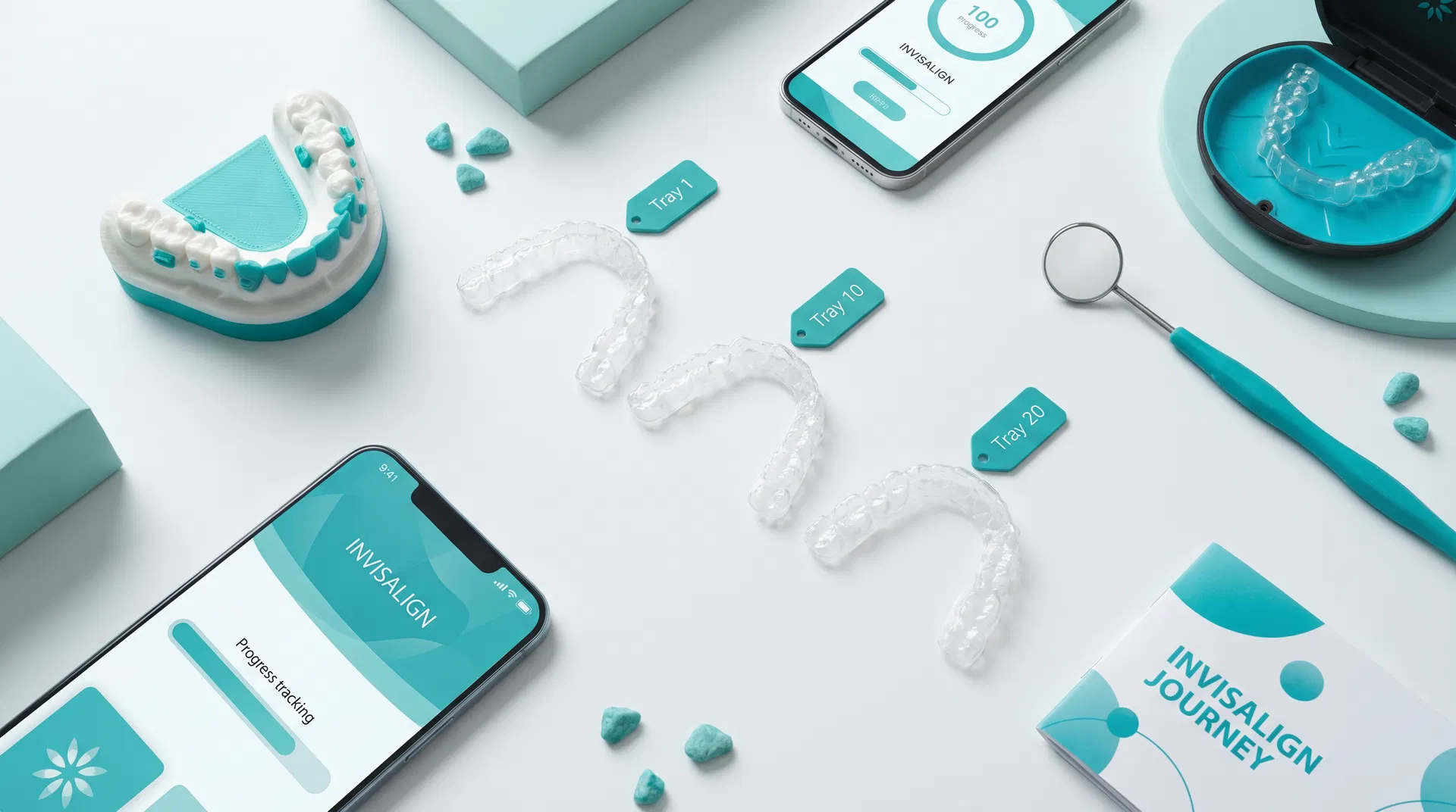 Invisalign aligner kit and treatment steps